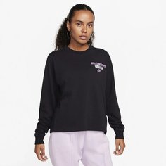 Лонгслив NIKE, размер S, , черный