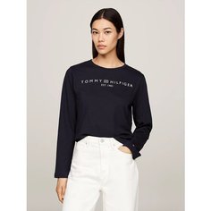 Лонгслив TOMMY HILFIGER, размер S, , синий