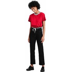 Джинсы мом Levis Women Ribcage Straight Ankle Jeans, размер 27/29, черный Levis®
