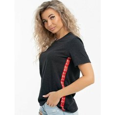 Футболка BROSKO, размер 52, серый