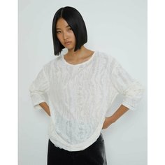 Лонгслив Gloria Jeans Ready! Steady! Go!, размер XS (38-40), , молочный