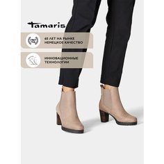 Ботильоны челси Tamaris, размер 39, коричневый/светло-коричневый