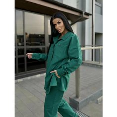 Костюм спортивный Modellini костюм женский трикотажный, размер 54, изумрудный