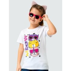 Футболка Happyfox Детская, размер 128, белый