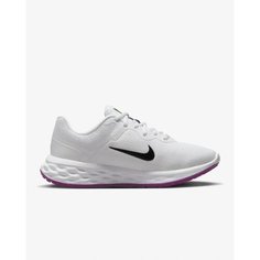 Кроссовки NIKE Revolution 6, размер 7 US, white/vivid sulfur/vivid purple/black