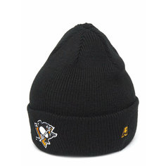 Шапка бини Atributika & Club Pittsburgh Penguins, размер 55-58, черный