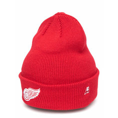 Шапка бини Atributika & Club Detroit Red Wings, размер 55-58, красная
