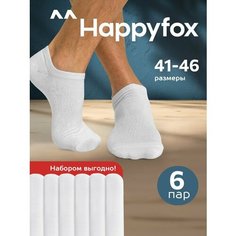Носки Happyfox для мужчин, размер 29-31, белый