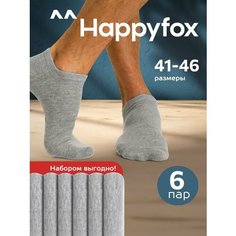Носки Happyfox для мужчин, размер 27-29, , серый