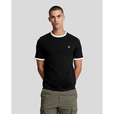 Футболка Lyle & Scott Ringer T-Shirt, размер L, белый, черный