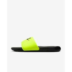 Шлепанцы NIKE Victori One, размер 8 US, Black/Volt/Black