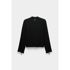 Лонгслив thom/krom t-shirt w ts 547, размер 40, , чёрный