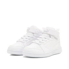 Кеды PUMA Rebound V6 Mid Sneakers Kids, размер 11i UK, белый