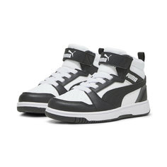 Кеды PUMA Rebound V6 Mid Sneakers Kids, размер 13i UK, черный/белый