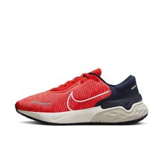 Кроссовки NIKE Renew Run 4, размер 11 US, розовый/белый