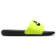 Шлепанцы NIKE Victori One, размер 7 US, черный/лайм