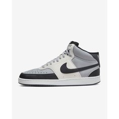 Кеды NIKE Court Vision Mid Next Nature, размер 7.5 US, Light Smoke Grey/Sail/Black