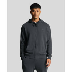 Толстовка Lyle & Scott Tonal Eagle Zip Through Hoodie, размер XXL, , gunmetal
