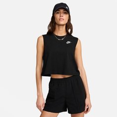 Кроп-топ NIKE, размер XS, черный