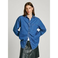 Рубашка Pepe Jeans, размер M, голубой