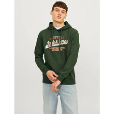 Худи Jack & Jones, размер M, , темно-зеленый