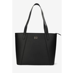 Сумка тоут MEXX, фактура рельефная, матовая, чeрный