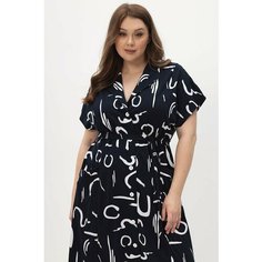 Халат Lika Dress, размер 56, синий