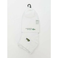 Носки LACOSTE, размер 41/45, белый