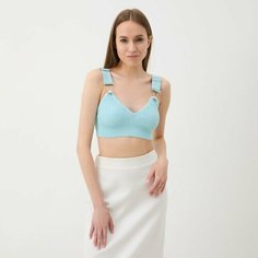 Топ MOSCHINO JEANS, размер 2XS, голубой