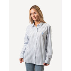 Рубашка TOMMY HILFIGER, размер 36, белый/голубой