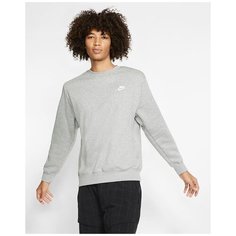 Свитшот спортивный NIKE Sportswear Club Crew, размер XL, , dark grey heather/white