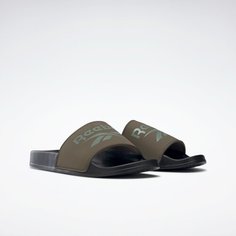 Шлепанцы Reebok FULGERE SLIDE, размер 6 US, Зеленый/Зеленый/Черный