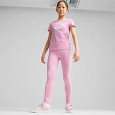 Футболка спортивная PUMA Essentials Logo Youth Tee, размер 128, mauved out