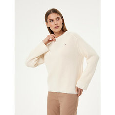 Джемпер TOMMY HILFIGER CO CARDI STITCH C-NK, размер XL, , бежевый