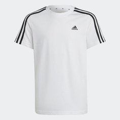 Футболка adidas Essentials 3-Stripes Tee, размер M, белый