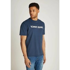 Футболка Tommy Jeans, размер S, темно-синий