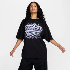Футболка NIKE, размер XS, черный