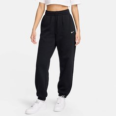 Брюки джоггеры NIKE W Nsw Phnx Flc Hr Os Pant 2, размер M, черный