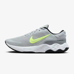 Кроссовки NIKE Renew Ride 3, размер 7 US, Wolf Grey/Smoke Grey/Black/Volt