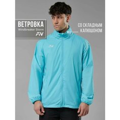 Ветровка FN ветровка мужская Storm ветровка мужская с капюшоном, размер L, голубой