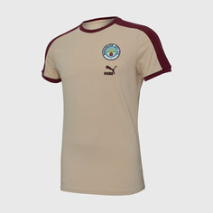 Футболка PUMA Puma Manchester City T7 Tee 76949518, размер M, бежевый