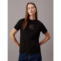 Футболка Calvin Klein Jeans, размер XS, черный