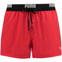 Шорты PUMA SWIM MEN LOGO SHORT LENGTH SWIM SHORTS 1P, размер M, red