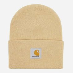 Шапка бини Carhartt WIP, размер One Size, коричневый