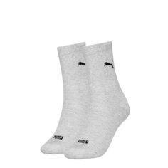 Носки PUMA, комплект, 2 пары, размер 35/38, серый