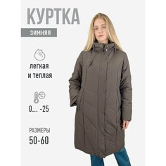 Куртка Ласточка, размер 52, коричневый