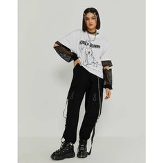 Брюки Gloria Jeans Ready! Steady! Go!, размер 7-8л/128, черный