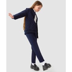 Брюки классические Button Blue, размер 128, синий
