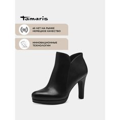 Ботильоны Tamaris, размер 37, черный матовый