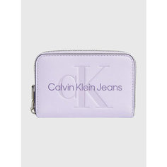Кошелек Calvin Klein Jeans, фактура гладкая, фиолетовый